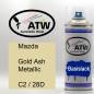 Preview: Mazda, Gold Ash Metallic, C2 / 28D: 400ml Sprühdose, von ATW Autoteile West.